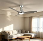 Flush-Mount 3-Blade 64" DC Ceiling Fan with Light
