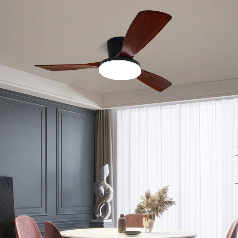 Vanelum Scandi 52" Solid Wood Ceiling Fan Light