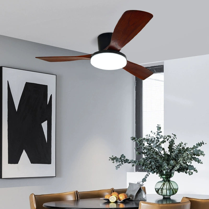 Vanelum Scandi 52" Solid Wood Ceiling Fan Light
