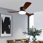 Vanelum Scandi 52" Solid Wood Ceiling Fan Light