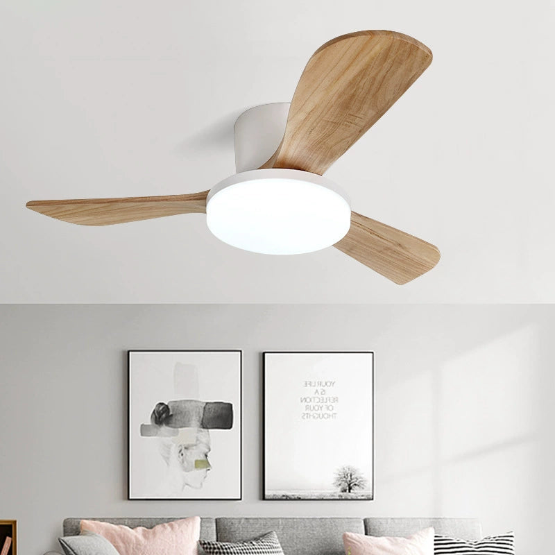 Vanelum Scandi 52" Solid Wood Ceiling Fan Light