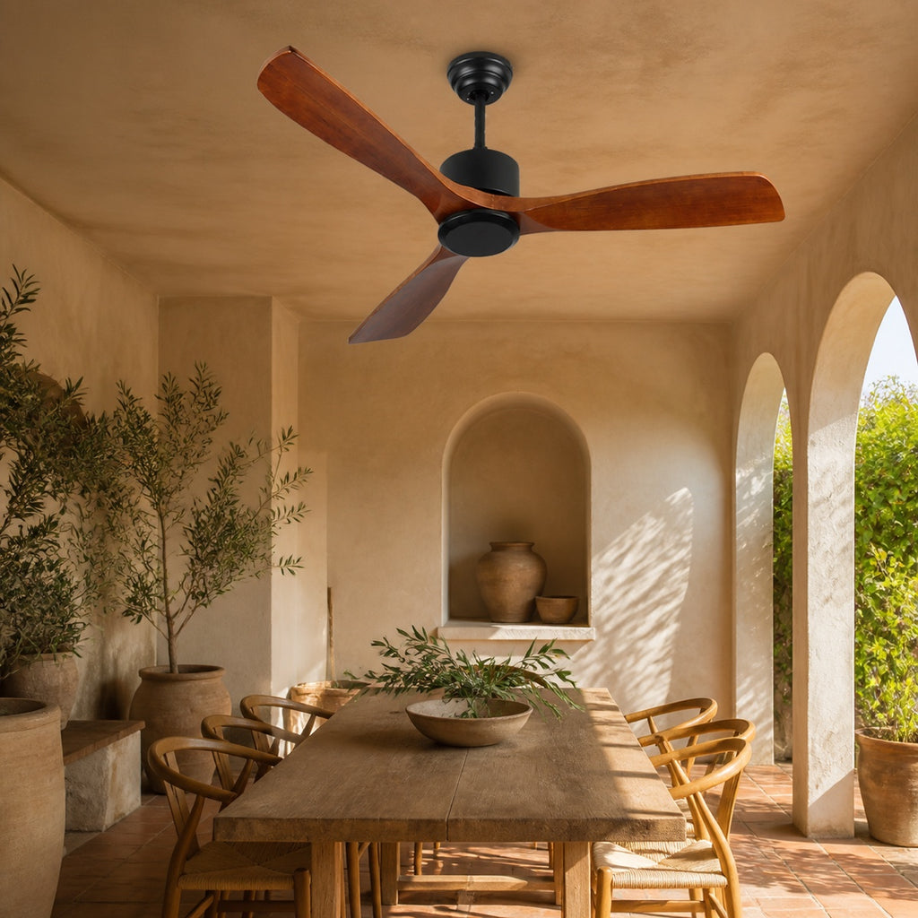Vanelum Heritage 52" Outdoor Wood Ceiling Fan