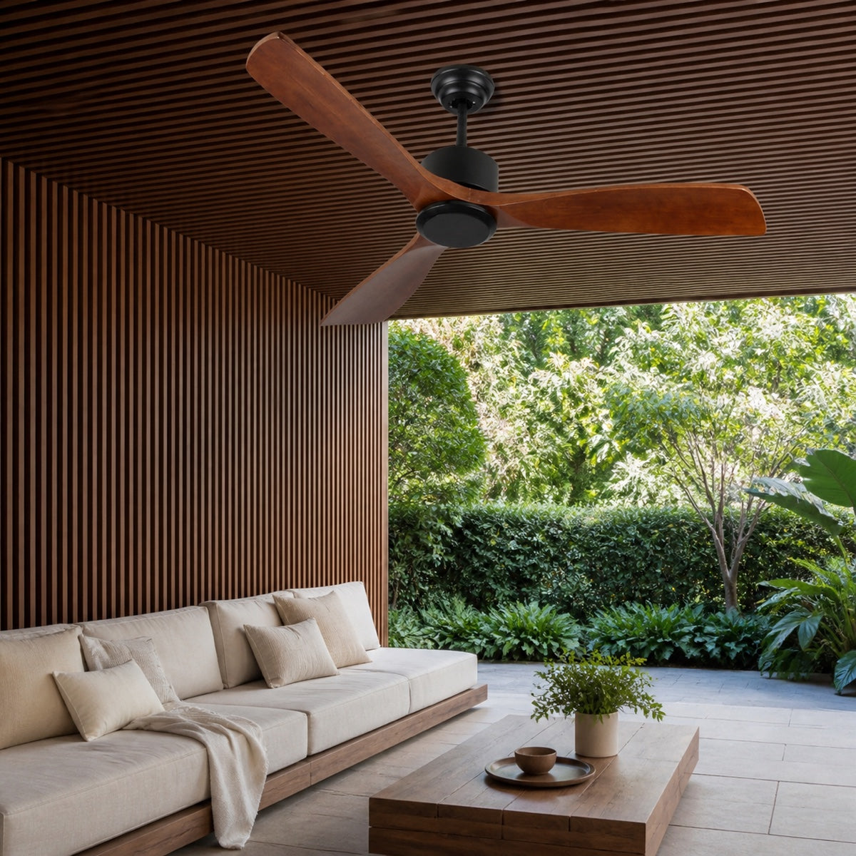 Vanelum Heritage 52" Outdoor Wood Ceiling Fan